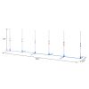 PawHut Dog Weave Pole Set, Agility Starter Kit for Outdoor Exercise Training