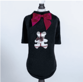 Burberry Dog Tee (Color: Black, size: XS)