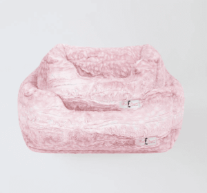 Cashmere Dog Bed (Color: Pink Fawn, size: SM)