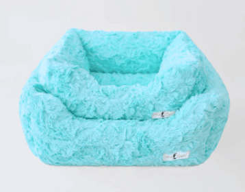 Cuddle Dog Bed (Color: Aquamarina, size: SM)