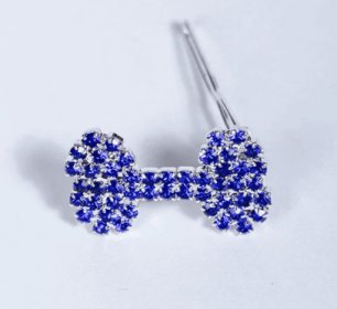 Crystral Bone Barrette (Color: Blue)