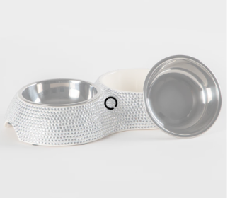 Crystal Pet Dining Bowl (Color: Crystal)