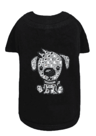 Doggie Tee (Color: Black, size: XXS)