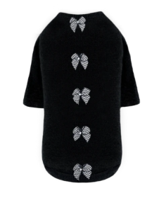 Houndstooth Dog Sweater (Color: Black, size: XXS)