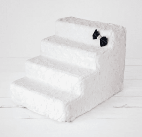 Luxury Pet Stairs (Color: Classy Ivory, size: 4- Step)