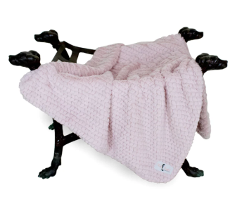 Paris Dog Blankets (Color: Rosewater, size: SM)