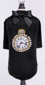 Tmeless Dog Tee (Color: Black, size: XXS)