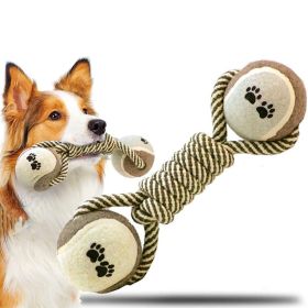 Pet Dog Toys For Large Small Dogs Toy Interactive Cotton Rope Mini Dog Toys Ball For Dogs Accessories Toothbrush Chew Premium Cotton-Poly Tug Toy (Option: Gray)