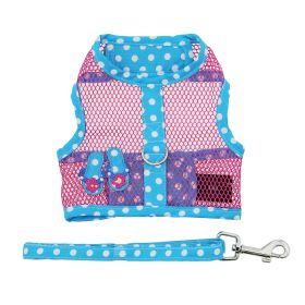 HCool Mesh Dog Harness Under the Sea Collection (Color: Pink and Blue Flip Flop, size: X-Small)