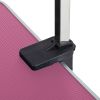 46" Folding Dog Pet Grooming Table Stainless Steel Frame Rubber Mat on Board with Adjustable Arm and Clamps pet dog Cat Grooming Table (PINK COLO