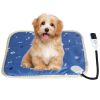 Pet Heating Pad Electric Dog Cat Heating Mat Waterproof Warming Blanket with 9 Heating Levels 4 Timer Setting Constan On Function Chewing-resista