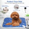 Pet Heating Pad Electric Dog Cat Heating Mat Waterproof Warming Blanket with 9 Heating Levels 4 Timer Setting Constan On Function Chewing-resista