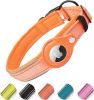 Reflective AirTag Dog Collar; ivienx Apple Air Tag Heavy Duty Dog Collar [Wide] Padded Pet Collar with AirTag Case Holder Accessories for Small M
