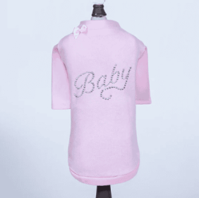 Baby Dog Tee (Color: Pink, size: XXS)