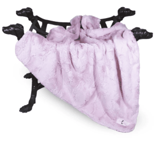 Luxe Dog Blanket (Color: Blush, size: SM)