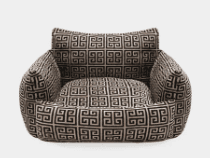 Obsidian Dog Sofa (Color: Black & tan)