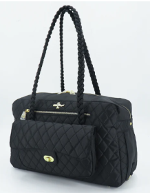 Porsha Dog Carrier (Color: Black)