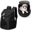 Dog Carrier Backpack Breathable for Small Pets/Cats/Puppies; Pet Carrier Bag with Mesh Ventilation; Safety Features and Cushion Back Support; for